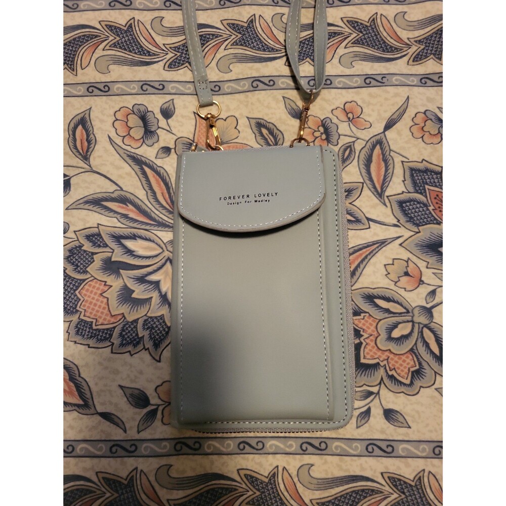 FOREVER LOVELY (design for Madley) Light Blue Crossbody Phone Bag